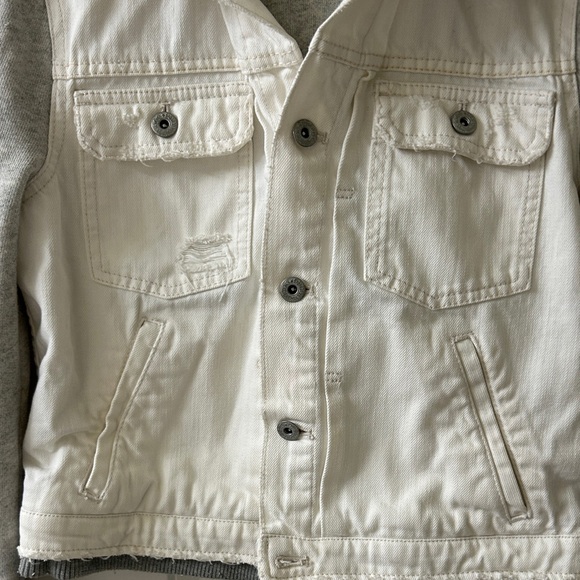 Free People Cream and Gray Jean Jacket - Picture 5 of 12